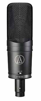 40 series microphones de précision pour studio AT4050 omnidirectionnel figure-en-huit L AT4050 supporte remarquablement les fortes pressions acoustiques.