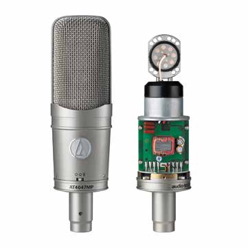 40 series microphones de précision pour studio AT4047MP omnidirectionnel figure-en-huit L AT4047MP reproduit un son chaud vintage avec un très faible bruit propre, bénéficie d une gamme dynamique
