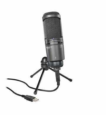 20 series microphones de studio AT2020USB+ AT2020USB+ 189,00 e Microphone USB Equipé d une sortie USB, l AT2020USB+ est conçu pour l enregistrement numérique de votre musique ou d une source audio