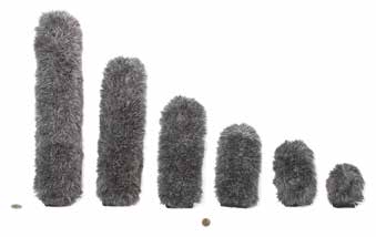 broadcast & production gamme fur-sock BPF-XLAV BPF-LAV Gamme Fur Socks Bonnettes anti-vent pour microphones broadcast et production.