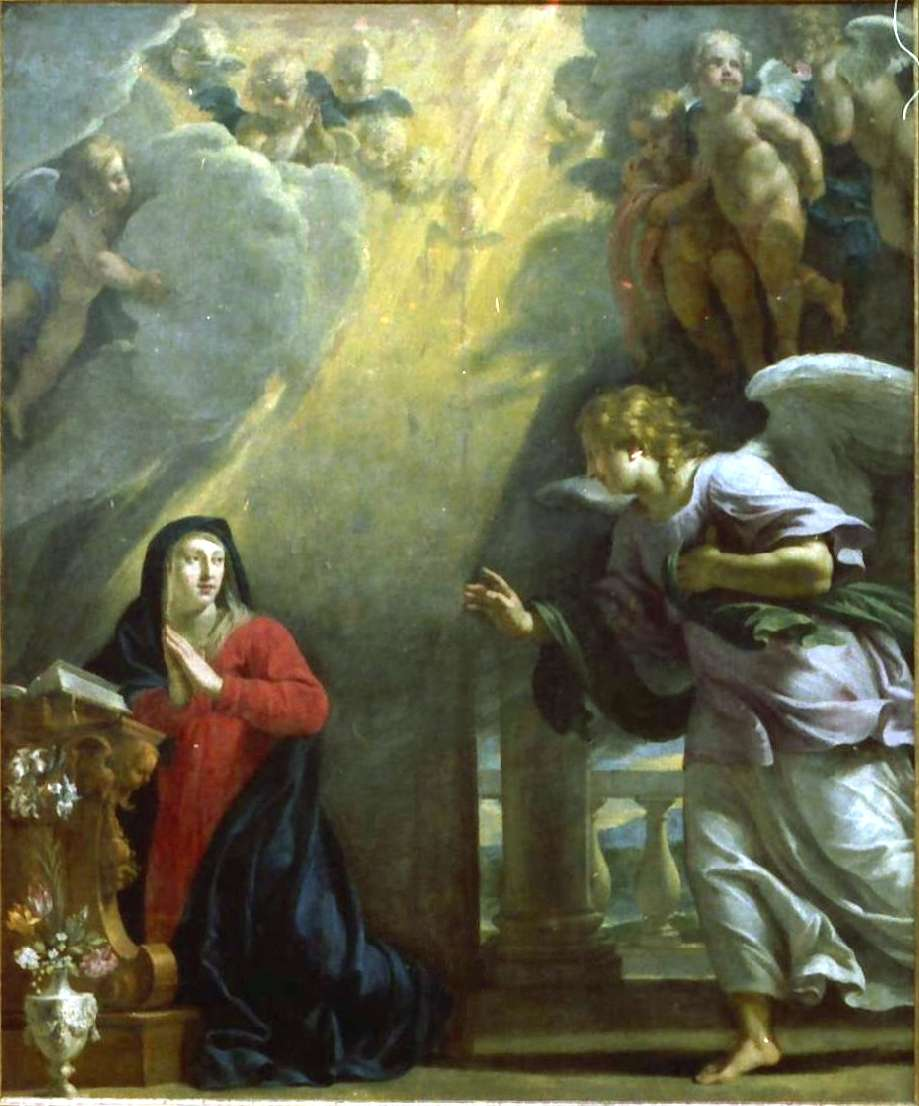 peine modifiée du Moïse ; c'est dire que le sens de la lumière était, sur la peinture, opposé à celui qu'elle adopte pour La Vierge de Metz : cette relation en diptyque remise en cause constituait