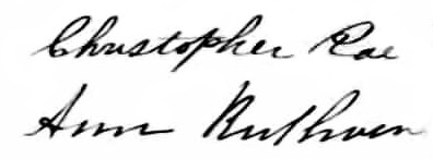 4.1 Christopher Rae 4. Les enfants de Daniel Rae Né le 10 décembre 1844 et baptisé le 13 janvier 1845 à l église St-Andrew, Christopher est l aîné de la famille de Daniel Rae et d Ann Isabella Brown.