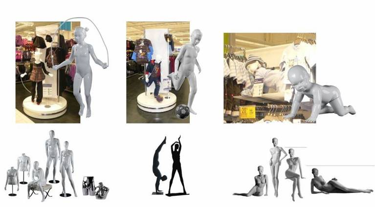 La refonte globale du parc à mannequin avec sélection et développement de modèles exclusifs en coloris blanc