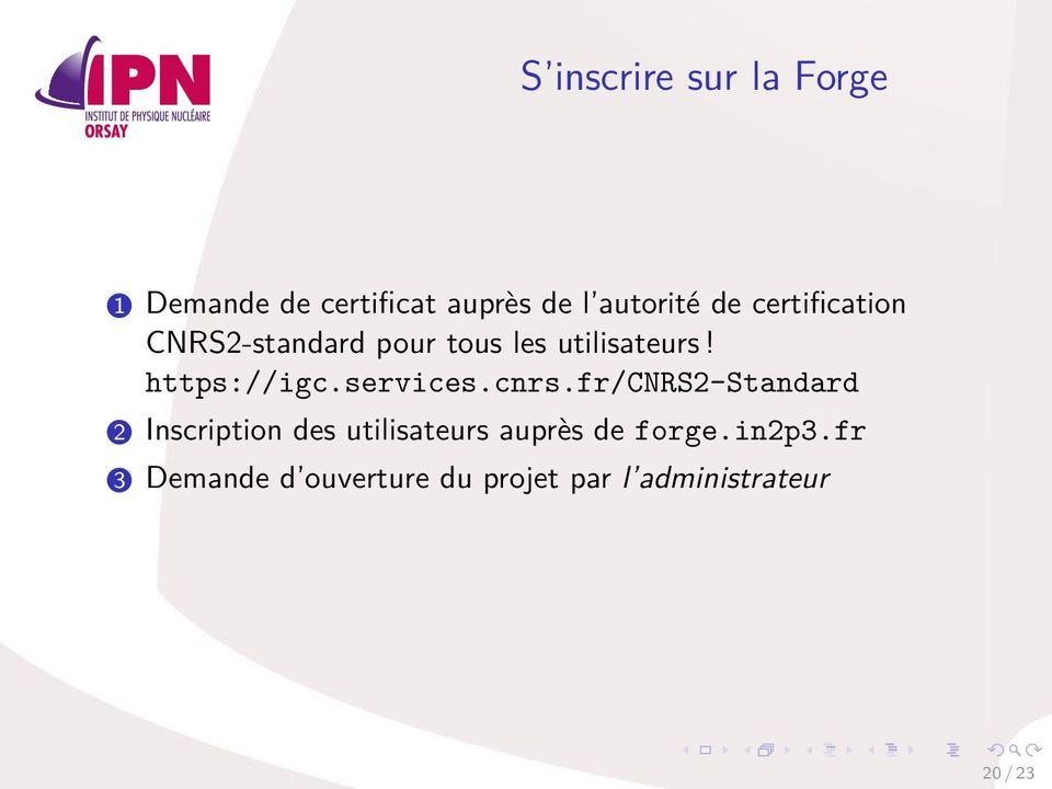 CNRS2-standard pour tous les utilisateurs! https://igc.services.cnrs.