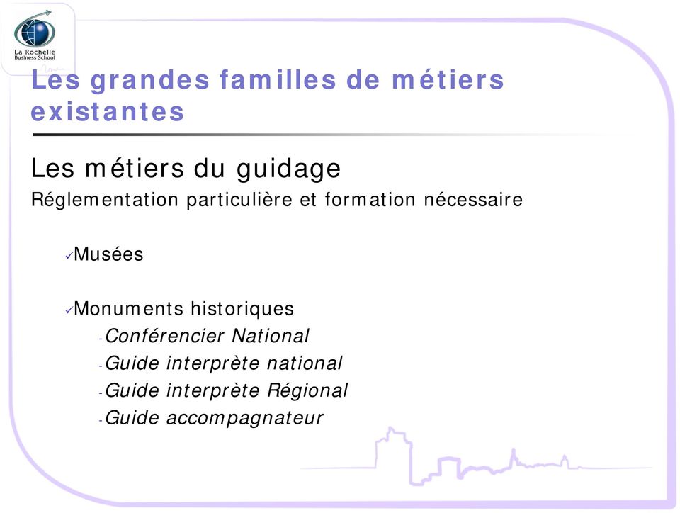 Musées Monuments historiques -Conférencier National -Guide