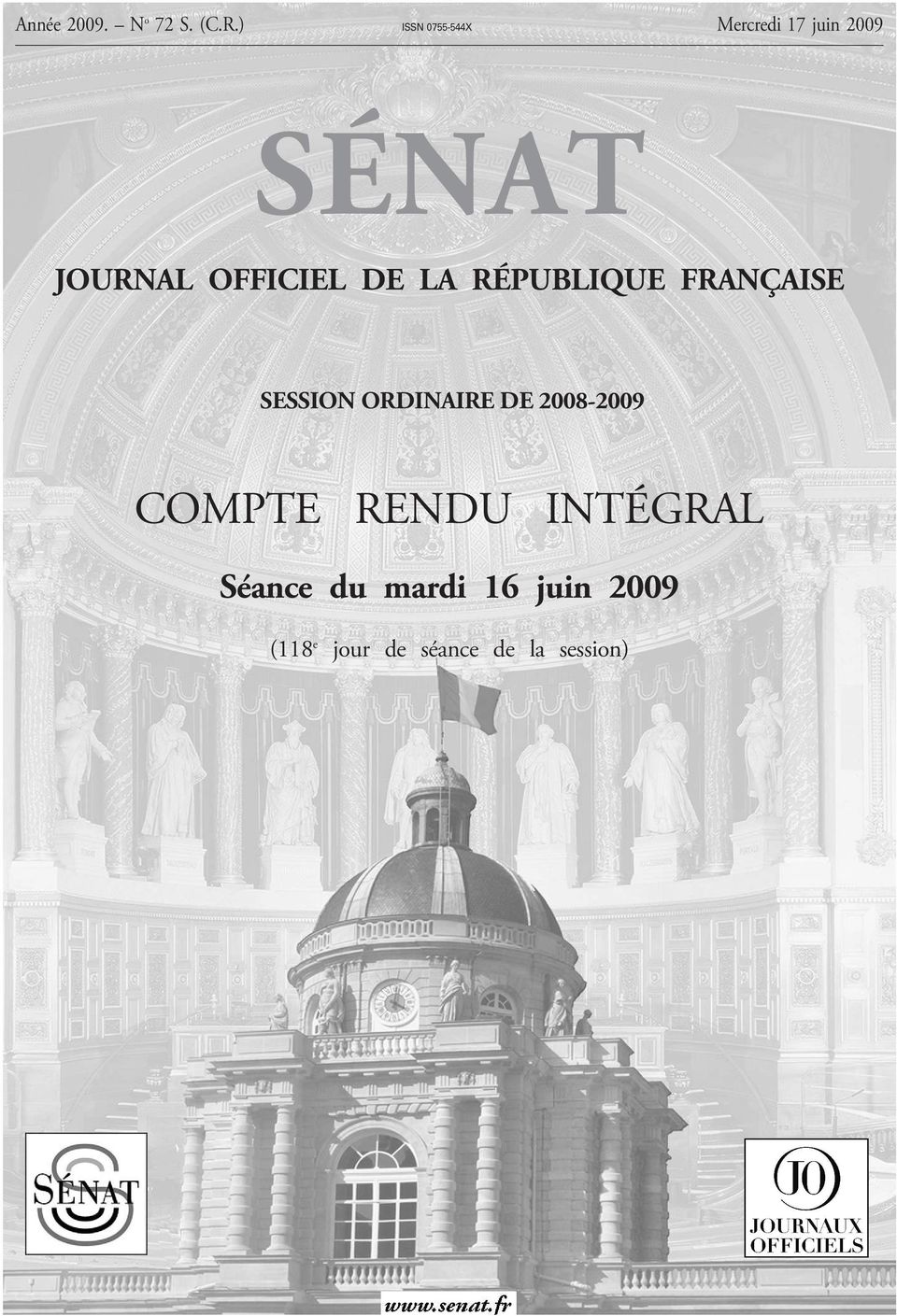 OFFICIEL DE LA RÉPUBLIQUE FRANÇAISE SESSION ORDINAIRE DE