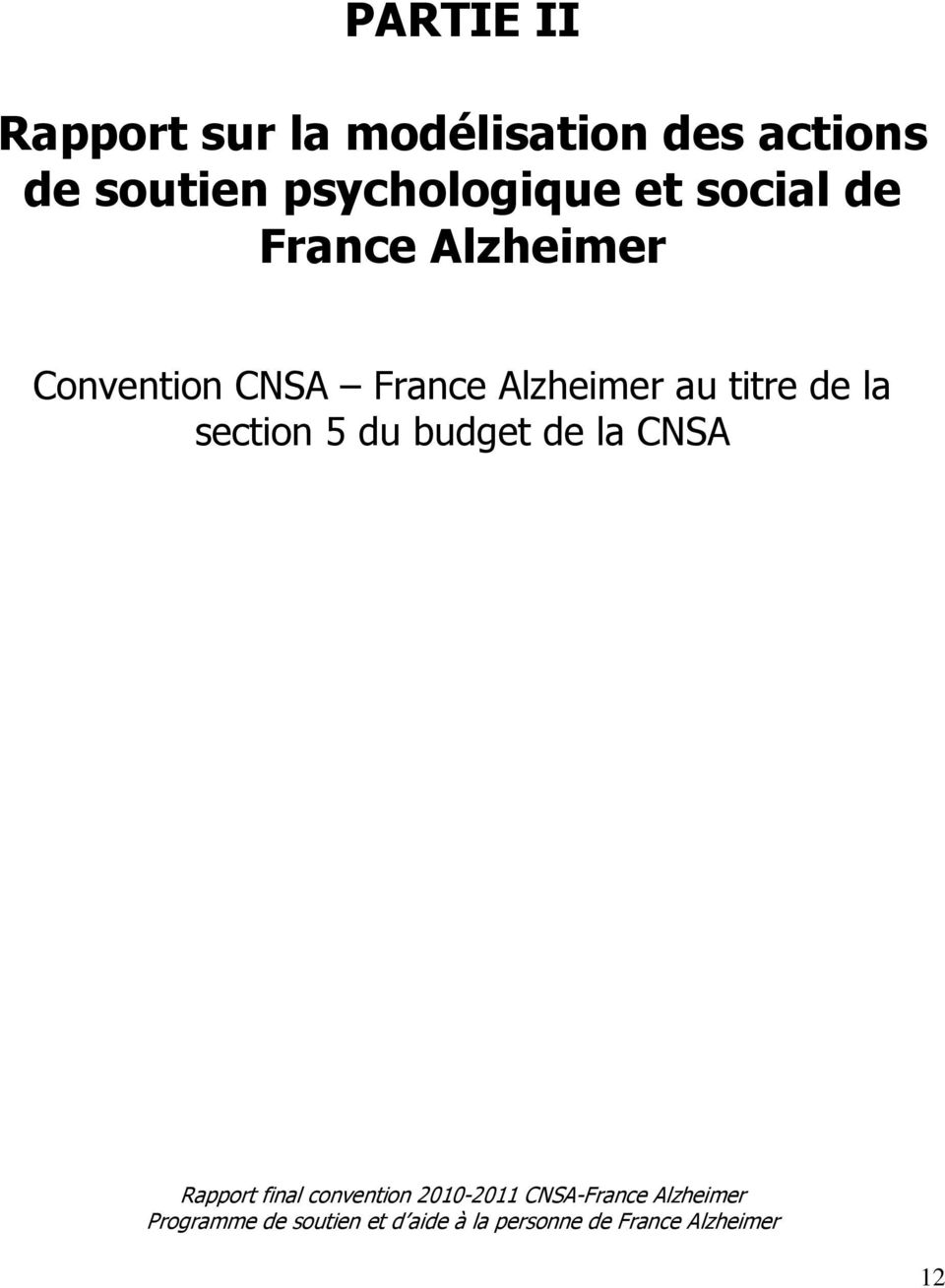 France Alzheimer Convention CNSA France