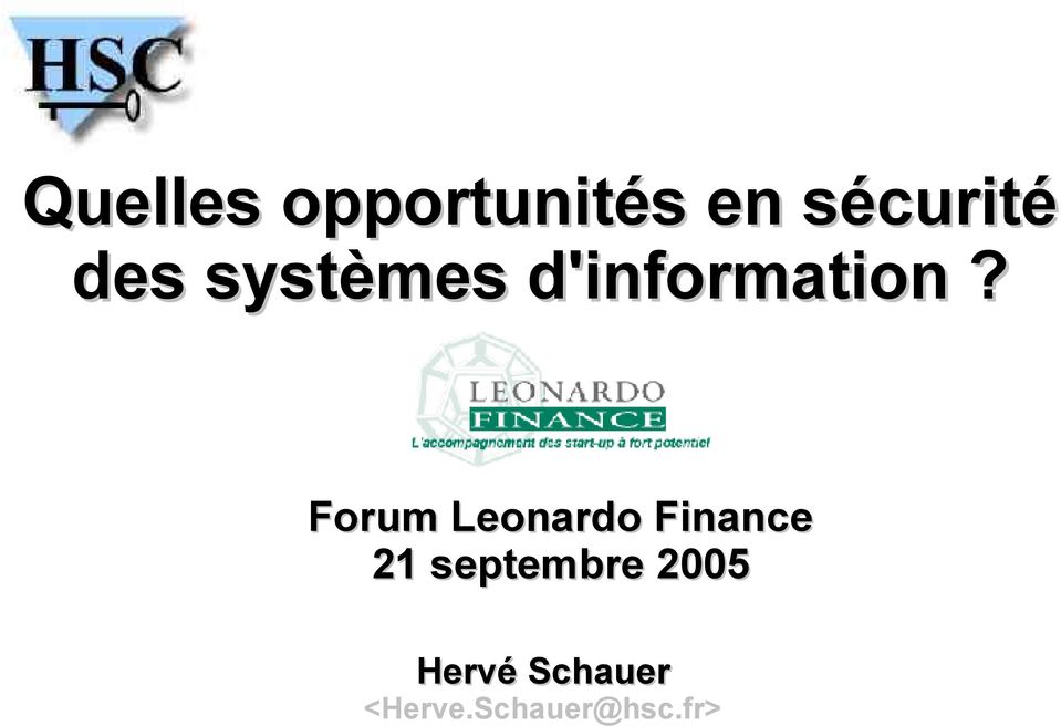 Forum Leonardo Finance 21 septembre