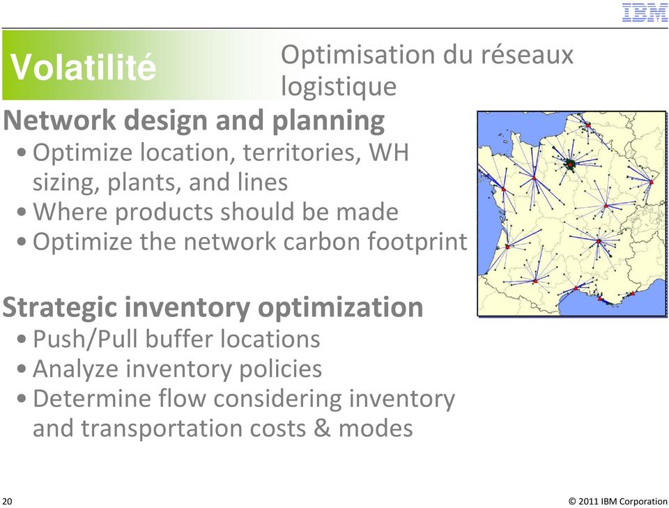 the network carbon footprint Strategic inventory optimization Push/Pull buffer locations
