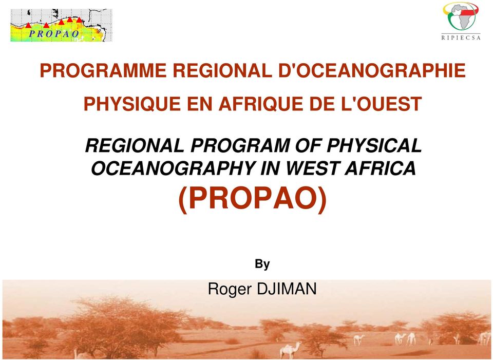 REGIONAL PROGRAM OF PHYSICAL