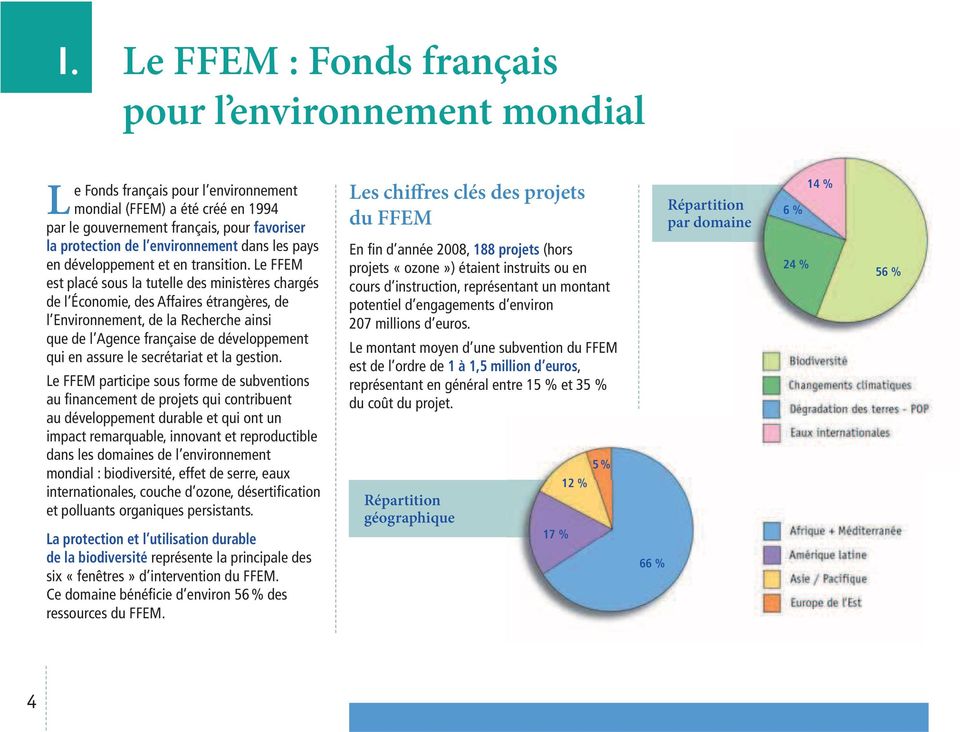 Le FFEM est placé sous la tutelle des ministères chargés de l Économie, des Affaires étrangères, de l Environnement, de la Recherche ainsi que de l Agence française de développement qui en assure le
