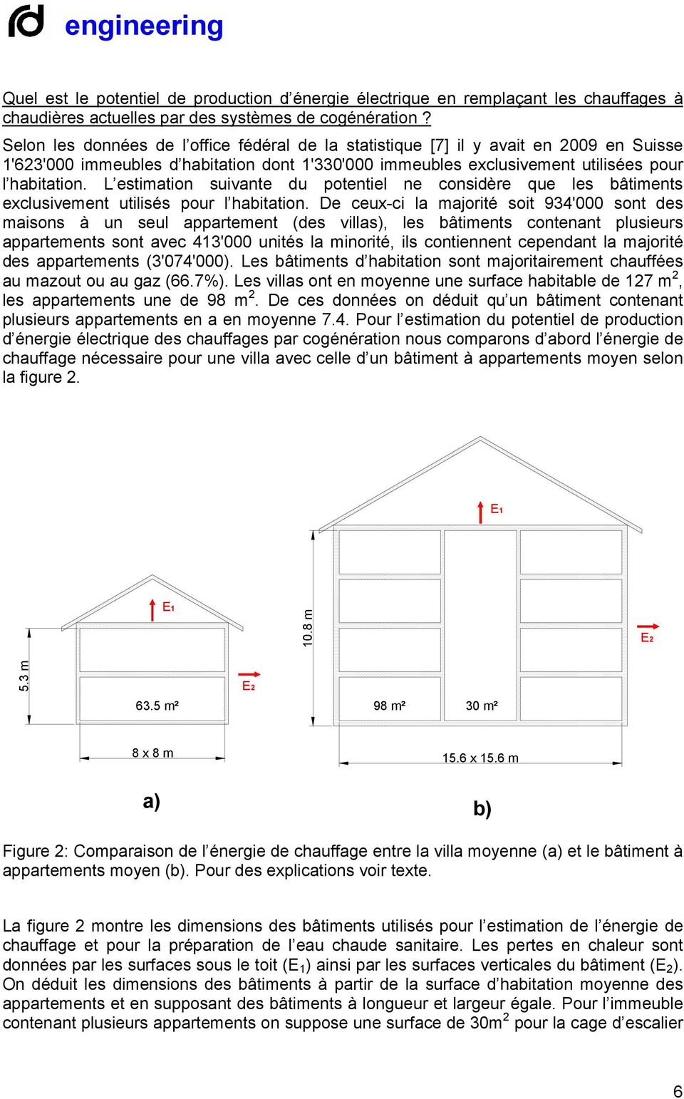 L estimation suivante du potentiel ne considère que les bâtiments exclusivement utilisés pour l habitation.