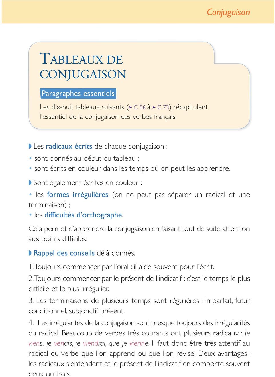 Tableaux De Conjugaison Les Determinants Du Conjugaison Paragraphes Essentiels Pdf Telechargement Gratuit