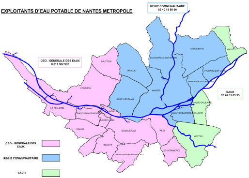 Source : rapport annuel 2004 3 - aspect réglementaire a - Le règlement du service de distribution d eau potable Le champ d application du règlement couvre l ensemble du territoire de la Communauté