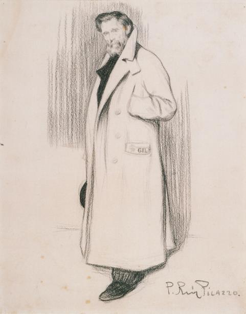 039-Pablo PICASSO-Portrait-1899- crayon