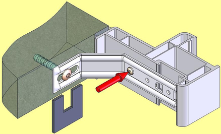 A et B cas particuliers des coulissants (quelque soit le vitrage) APPUI Pose sur un regingot béton sur toute la largeur du dormant maintenu par une patte à clipper à plier sur chantier.