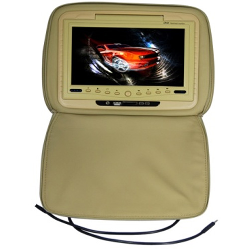 Appui-tête auto MP4 - lecteur DVD - Modèle CARH988 Référence CARH988 Cet appui-tête pour voiture (modèle CARH988) permet aux passagers arrières de regarder un film Divx ou MP4, regarder un DVD ou