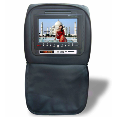 Appui-tête auto MP4 - lecteur DVD - Modèle CARH760 Référence CARH760 Cet appui-tête pour voiture (modèle CARH760) permet aux passagers arrières de regarder un film Divx ou MP4, regarder un DVD,