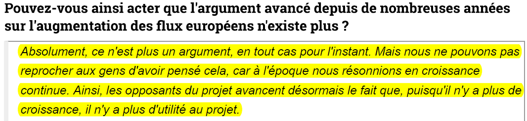 Des déclarations Hubert du Mesnil (le 22 janvier 2015 acteursdeleconomie.latribune.