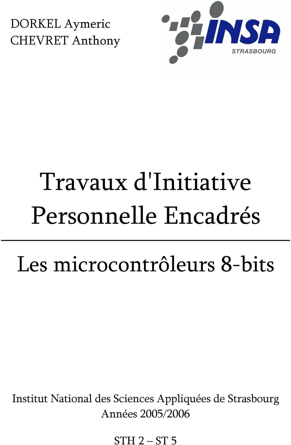 microcontrôleurs 8-bits Institut National des