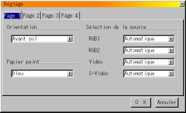 Page 1 Vidéo & S-Vidéo : Règle le mode Vidéo. Lorsque Automatique est sélectionné, NTSC 3.58, NTSC 4.43, PAL, PAL 60 ou SECAM sont sélectionnés automatiquement. (NTSC 4.