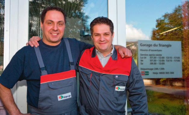 Massimo et Italo Chittano: «Voilà bientôt vingt ans que nous sommes au service, l un à la mécanique et l autre à l administratif, de nos clients.