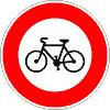 montrent une silhouette de vélo et indiquent par une flèche la direction autorisée.