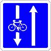 cyclistes (il n y a pas de panonceau) Bon, ce panneau-là, il n'aime personne : interdit à tous véhicules, dans les 2 sens (et donc à
