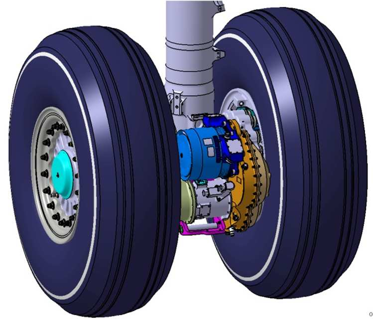 gear wheels to APU and generator 2 Motor