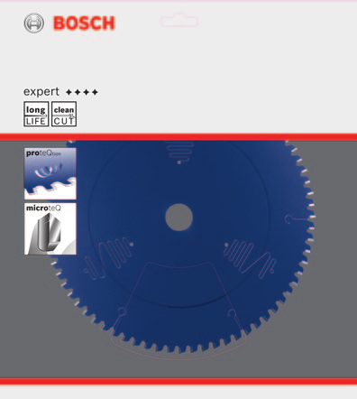 Accessoires Bosch Lames de scie circulaire Présentation générale 11 Informations produit sur l emballage Les informations de l emballage sont identiques aux informations du catalogue et facilitent la