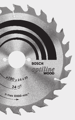 Accessoires Bosch Lames de scie circulaire Gamme Standard 47 Standard La ligne idéale pour des coupes optimales Standard for Optiline Wood, Speedline Wood, Construct Wood, Multi Material Dents en