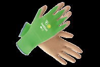 Handschuh "cool and soft" grün Gartenhandschuh aus Bambusfasern sehr gutes Tastgefühl und perfekter Sitz Trägermaterial: Nylon/Bambus Beschichtung: Naturlatex luftdurchlässig.