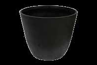 Pflanztopf "Riva" schwarz Pot pour plantes "Riva" noir Vaso per piante "Riva" nero Aussenmass Dimensions extérieures Diametro