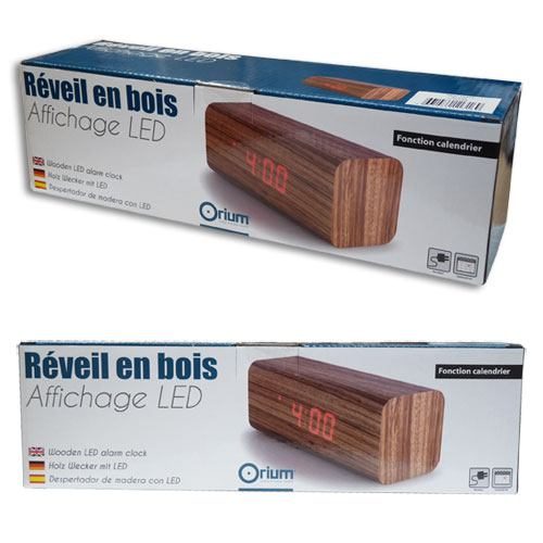 : - alliance du bois et de la LED - Excellente lisibilité - belle