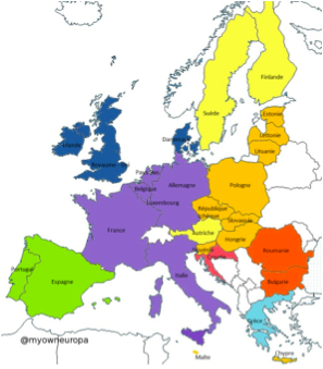 Anciennes et nouvelles Régions (métropole) L Europe et l Union Une