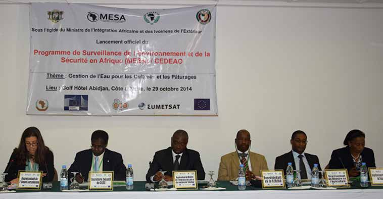 Lancement du Programme de Surveillance de l Environnement et de Sécurité en Afrique (MESA). Thème: Gestion de l eau pour les terres agricoles et pastorales.