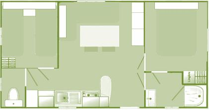 80 m X 3 m, terrasse 3 chambres - 8,60 m x