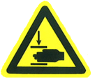 12/ Mise en place des étiquettes d avertissements obligatoires : Etiquettes d avertissement pour portail motorisé (à coller sur les deux faces du portail) pour avertir des risques d écrasement. 6.