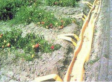 Ce type d'irrigation, ayant une charge de 0,4 à 1 m, convient pour un sol relativement plat. Les débits de dérivation sont de l'ordre de 2 l/s.