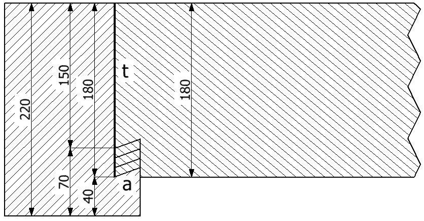 La règle de contrôle est : du tenon x 1,2 = minimale du sommier (hsom min ( minimale du sommier) = 1.2 tenon h). Fig. 19.