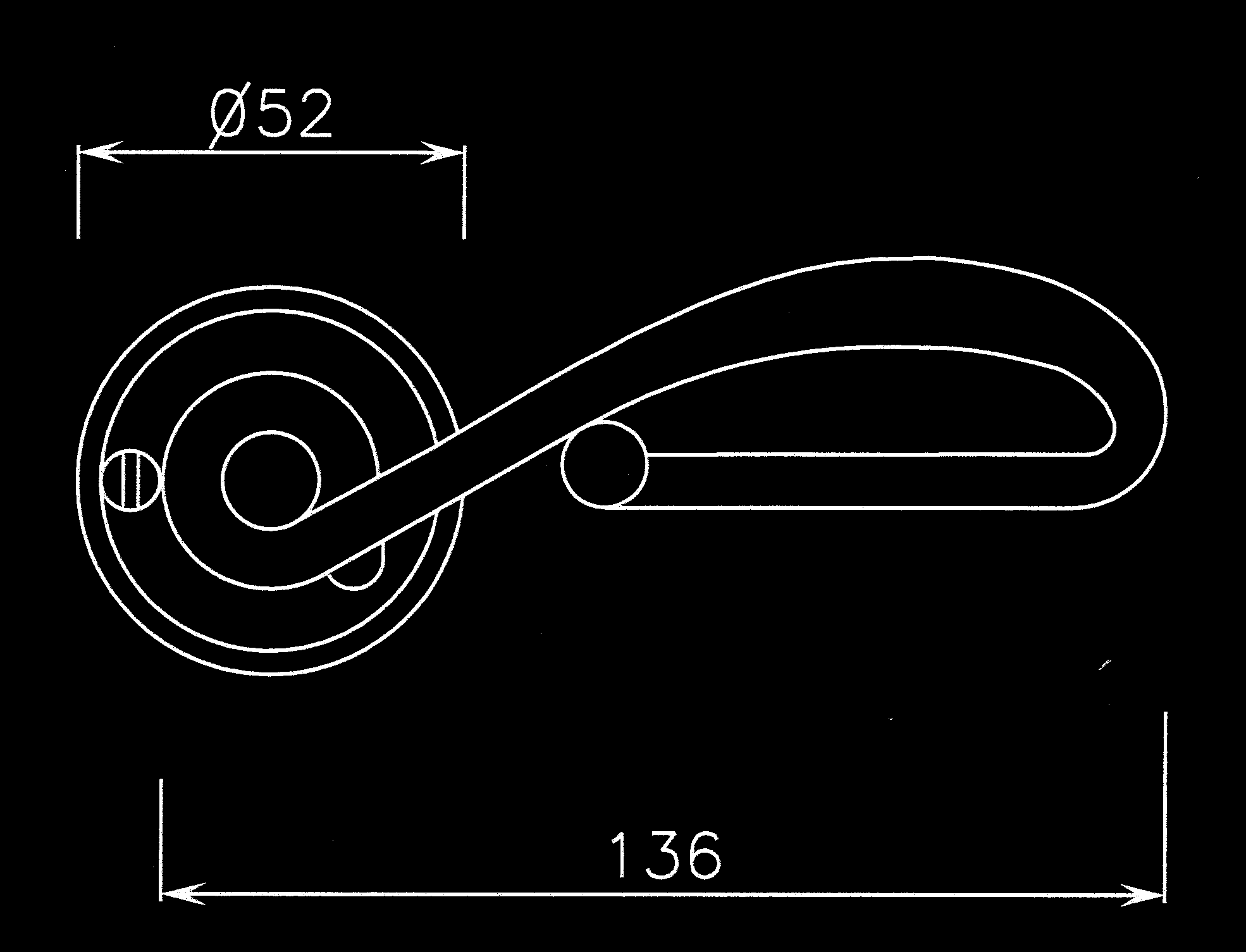 avancement 3 mm 3-mm projection Réhaussée (93 mm)
