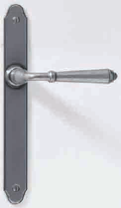 The handles and knobs can be mounted on plates designed for tilt and turn windows.