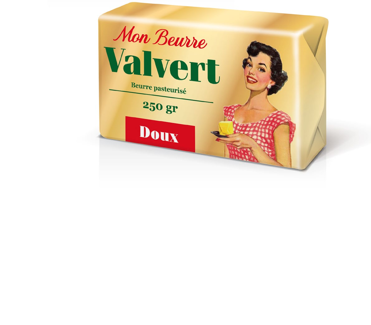 - concept «Mon Beurre Valvert» avec un style graphique retro -
