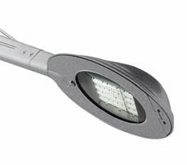 Chaque LED, associée à une lentille spécifique, génère la distribution photométrique complète du luminaire.