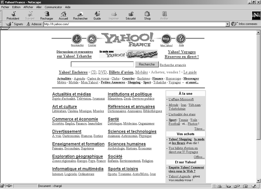 Généralités sur les annuaires et la gestion des identités CHAPITRE 1 21 À titre d exemple d annuaire de sites Web, nous pouvons citer le site de Yahoo! Figure 1.