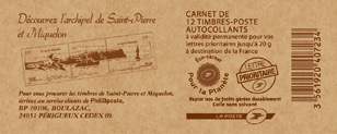 27 Carnet «Marianne et l Europe» 11 12 402 La couverture des carnets de 12 timbres autoadhésifs «Marianne et l Europe» change de message : une publicité pour l abonnement aux timbres de