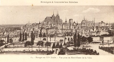 Bourges au XV ème siècle Le XV ème siècle enrichit, dès ses premières années (1400-1405), la ville de Bourges d un monument splendide ; la Sainte Chapelle est construite par le duc Jean-le-