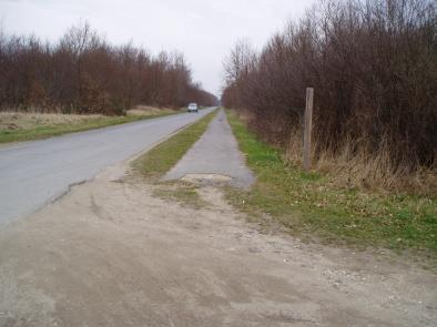 Section I : fin de piste le long de l'avenue de Marigny - // PK28,6 Revêtement :