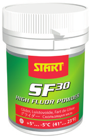 ..-5 C) A utiliser avec les paraffines LF et HF. Start SFR60 poudre fluorée Pour neige nouvelle et fine entre (-3.