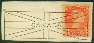 500 oblitérations différentes. 1. MACHINES IMPERIAL En 1896, John Brooks YOUNG, actionnaire et représentant canadien de l American Postal Machine Co.